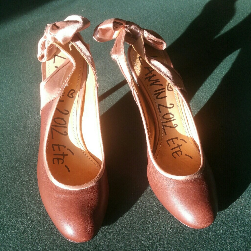 Lanvin Vero Cuoio Heels size 37